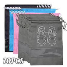 Load image into Gallery viewer, 5PCS Travel Shoe Storage Bags – Waterproof Non-Woven Large Capacity
