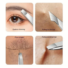 Load image into Gallery viewer, 4pcs Set Professional Tweezers Set Perfect For Eyebrow Hair Removal Splinter Very Effortless and Relaxed to Remove for women
