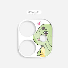 Load image into Gallery viewer, Cute Cartoon Camera Protector Case For iPhone 13 12 11 Pro Max Camera lens Cover Glass For iphone 12 13 mini Protection Sticker Aluminum Alloy Lens Protective Ring For Camera Protection
