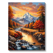 Load image into Gallery viewer, 5D Diamond Painting Kit - Aurora Landscape Mosaic, Full Round Drill for DIY Home Decor
