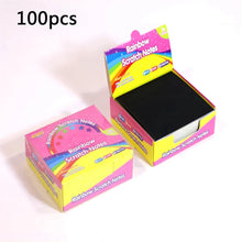 Load image into Gallery viewer, 100PCS Rainbow Scratch Art Kit - Non-Toxic Craft Set with Wooden Stylus for Kids Ages 5-12
