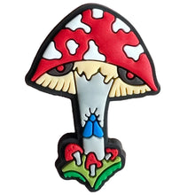 Load image into Gallery viewer, Cute Mushroom Shoe Charms Pin for Crocs Accessories Charms Clogs Bubble Slides Shoe DIY Shoe Decoration Kids Party Gifts
