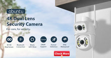 Load image into Gallery viewer, 8MP 4K Outdoor Wifi Security Camera Dual Lens Dual Screens Video Surveillance Camera Home Smart Human Detection ICSEE APP
