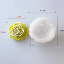 Load image into Gallery viewer, 3D Peony Flower Silicone Candle Mold – DIY Relief Candle, Soap &amp; Resin Mold for Handmade Crafts, Gifts &amp; Home Décor
