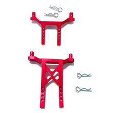 Load image into Gallery viewer, New Metal Upgrade Parts Kit Caster Block Steering Blocks Suspension Arm For Traxxas Latrax Teton 1/18 RC Car Red Parts
