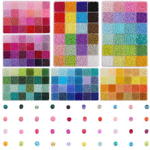 Load image into Gallery viewer, 5200Pcs Glass Rice Beads Jewelry Making Kit – 24-Grid Box for DIY Bracelets, Earrings &amp; Kandi Accessories | Handmade Craft Supplies Set
