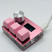 Load image into Gallery viewer, O3C SayoDevice OSU O3C Rapid Trigger Hall Switches Magnetic Pink Switches Keyboard With Knob Screen Copy Paste Shotcut
