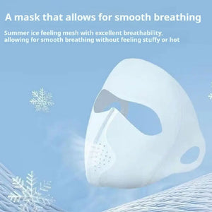 Full Face Sun Protection Mask - Men & Women's Cooling Ice Silk Riding Mask Veil For Beach, Running & Summer Outdoor Activities