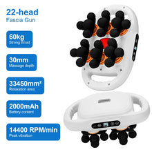 Load image into Gallery viewer, 22-Head Fascia Gun High-Frequency Vibration Body Massage Gun Back and Waist Massager Neck Shoulder Massager Muscle masajeador
