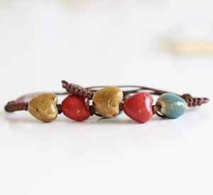 Fashion Return To The Ancients Handmade Ceramic Beads Charm Gift Women's Bracelet Jewelry#1253