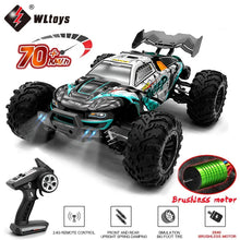 Load image into Gallery viewer, 1:16 70KM/H Or 50KM/H 4WD RC Car With LED Remote Control Cars High Speed Drift Monster 4x4 Truck for Kids vs Wltoys 144001 Toys
