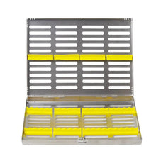 Load image into Gallery viewer, Dental Sterilization Tray Case Box Holder Large size Autoclave Sterilizer Instrument Dental Cassette File Burs Disinfection Tray
