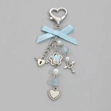 Load image into Gallery viewer, Y2K Fashion Flower Star Love Bow Strawberry Pendant Acrylic Keychain Student Women's Bag Backpack Pants Chain Accessories
