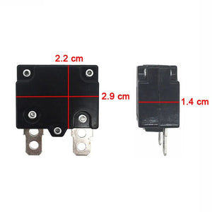 DIY 7A 10A 15A Automatic Reset Relay Fuse Therma Switch Circuit Breaker Current Overload Protector Kids Electric Car Accessories