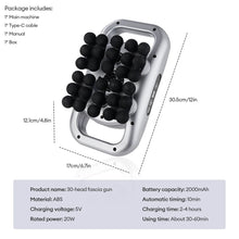 Load image into Gallery viewer, 22-Head Fascia Gun High-Frequency Vibration Body Massage Gun Back and Waist Massager Neck Shoulder Massager Muscle masajeador
