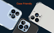 Load image into Gallery viewer, 3PCS Pack Tempered Glass Camera Lens Protector for iPhone 14 Pro max 9H Hardness Scratch Resistant for iPhone 14 Plus 13 12 11 Screen Protector with Camera Lens Case
