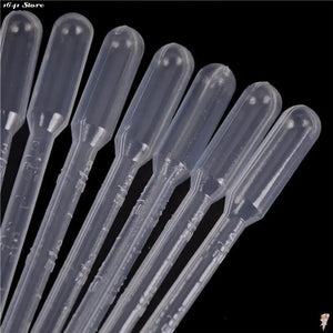 10/20PCS Transfer Pipettes 3ml Plastic Transparent Pipettes Disposable Safe Eye Dropper Transfer Graduated Pipettes Lab Supplies