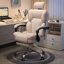 Load image into Gallery viewer, Executive Office Chair with Foot Rest High Back Office Chair Computer Gaming Chairs Big and Tall PU Leather Office Brown
