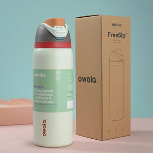 Owala Cup Vacuum Flasks & Thermoses Water Bottle Drinkware Thermo Tumbler Stainless Steel Thermal Mug Original Cold Hot Coffee