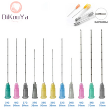 Load image into Gallery viewer, 20pcs Blunt-tip Cannula for Filler Injection 14G 18G 20G 21G 22G 23G 25G27G30G Uric Acid Facial Filling Nose Slight Blunt Needle
