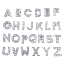 Load image into Gallery viewer, 1pcs Metal Shoes Charms Accessories Garden Rhinestones Letters Shoe Decorations Diy Charm For Crocs Pins Chain X-mas Women Gifts

