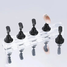 Load image into Gallery viewer, Magnetic Nail Holder Set - 5/30pcs False Nail Tip Practice Stand with Crystal Base
