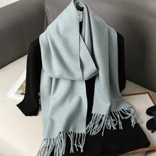 Load image into Gallery viewer, 62-Color Winter Cashmere Scarf – Warm Tassel Pashmina Wrap for Women
