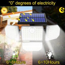 Load image into Gallery viewer, Solar Outdoor Security Light – 182/112 LED Floodlight with 3 Adjustable Modes, IP65 Waterproof Motion Sensor Lamp for Garage, Garden &amp; Yard
