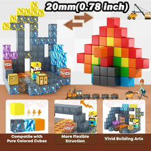 Load image into Gallery viewer, Magnetic Building Blocks Mine World Magnet Cube Set for Boy Girl Kid Age 3+ DIY Model Children Stem STEM Sensory Toy Gift
