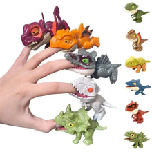 Load image into Gallery viewer, 5/10PCS Finger-biting Dinosaurs Movable Joints Size Simulation Dinosaur Model Toys Children Educational Toys Children Christmas
