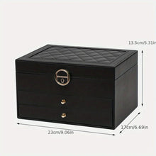 Load image into Gallery viewer, Jewelry Storage Box – Necklace &amp; Earrings Organizer for Gifts
