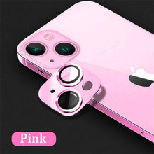 Load image into Gallery viewer, Camera Lens Metal Protector Glass For iPhone 14 13 Pro Max 13 Mini Back Lens Cap On iPhone 14 Plus Full Cover Protective Cases Metal Camera Cover with Tempered Glass Screen Protector
