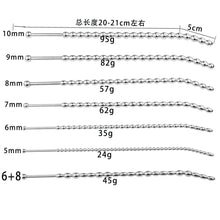 Load image into Gallery viewer, HotX Stainless Steel/Silicone Long Male Urethra Plug Sounds Dilator Penis Plug Stretcher Men Rod BDSM Insert Catheter Sex Toy
