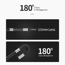 Load image into Gallery viewer, Articulating Borescope 2-Way 180°Rotation Car Endoscope Camera with 8 LED HD 1080P Endoscope Controllable Camera for IOS Android
