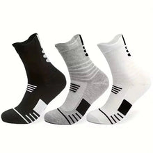 Load image into Gallery viewer, 10PCS Men’s Mid-Calf Cotton Socks – Solid Color, Versatile for All Seasons
