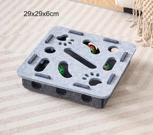 Load image into Gallery viewer, Interactive Cat Puzzle Toy – Felt Maze Box with Bell Balls
