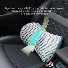 Load image into Gallery viewer, Breathable Memory Foam Lumbar Support Pillow – Waist Cushion for Bed, Office, and Car Seat Comfort

