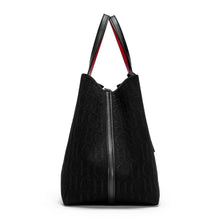Load image into Gallery viewer, CHCH Tote Bag New Large Capacity Black Simple Knitted Shopping Bag 27*20*28cm
