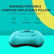 Load image into Gallery viewer, Widesea Inflatable Pillow Camping Portable Outdoor Cushion Air Equipment Compressible Sleeping Gear Accessories Car Tourism

