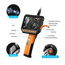 Load image into Gallery viewer, 1080P 8mm Triple &amp; Dual Lens Handheld Endoscope Camera with 5 &quot;IPS LCD WiFi Inspection Camera For Car Sewer Inspection With Case
