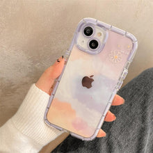 Load image into Gallery viewer, Luminous Art Abstract Phone Case For iPhone 13 12 11 Pro Max Transparent Silicone Shockproof Bumper Cover  Floral Girly Transparent Phone Case Glow In Dark iphone case
