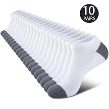 Load image into Gallery viewer, 10 Pairs Breathable Low-Cut Socks – Sweat-Absorbing, Odor-Proof for Outdoor Activities
