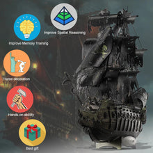 Load image into Gallery viewer, Piececool 3D Metal Puzzle Flying Dutchman Pirate Ship

