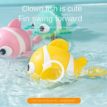 Load image into Gallery viewer, Bath Toys Cute Swimming Clown Fish Bath Toy for Toddlers Floating Wind Up Toys for Boy Girl New Born Baby Bathtub Toddler Toys
