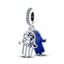 Load image into Gallery viewer, 925 Sterling Silver Pink Butterfly &amp; Luminous Firefly Charm – Dangle Bead for Bracelet or Necklace | Elegant DIY Jewelry Gift for Women
