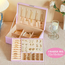 Load image into Gallery viewer, Jewelry Storage Box – Necklace &amp; Earrings Organizer for Gifts
