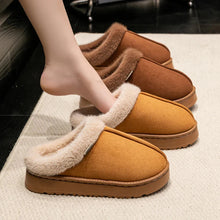 Load image into Gallery viewer, Fashion Women Fluffy Slippers for Autumn and Winter Indoor EVA Thick Sole Anti-Slip and Warm Unisex Slippers for Winter
