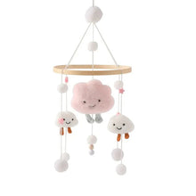 Load image into Gallery viewer, Wooden Baby Crib Mobile with Music Box Bell
