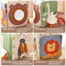 Load image into Gallery viewer, Montessori Cloth Busy Box Animal Tissue Toy
