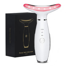 Load image into Gallery viewer, 3 in 1 EMS Neck Face Beauty Device with Thermal Neck Lifting Vibration LED Facial Massager Double Chin Remover Skin Care Tool
